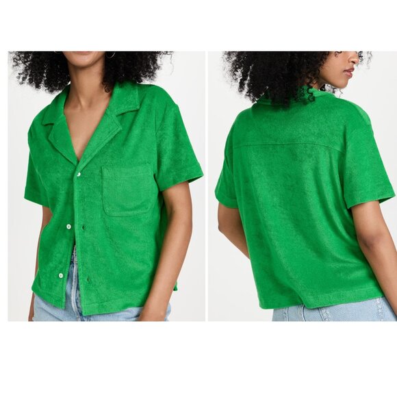 BANDIER WSLY ECO TERRY BUTTONDOWN | S/P - Picture 1 of 4